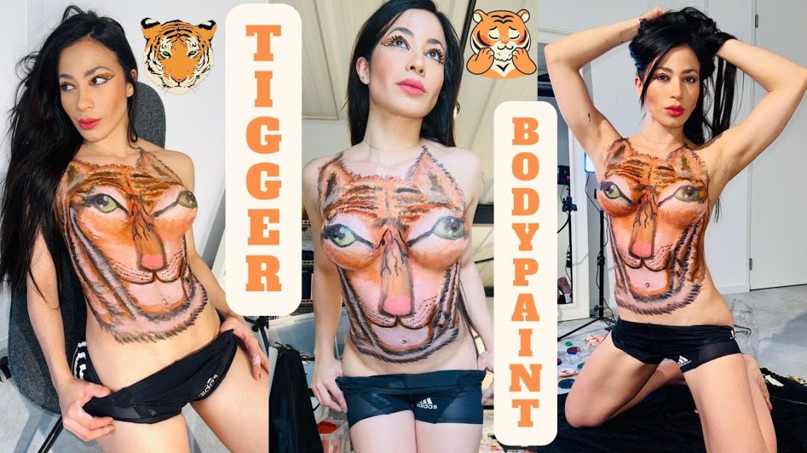 Tigger BodyPainting / TiggerMakeUp / Tigre Pintura Corporal / How To Paint Tigger /Como Pintar Tigre