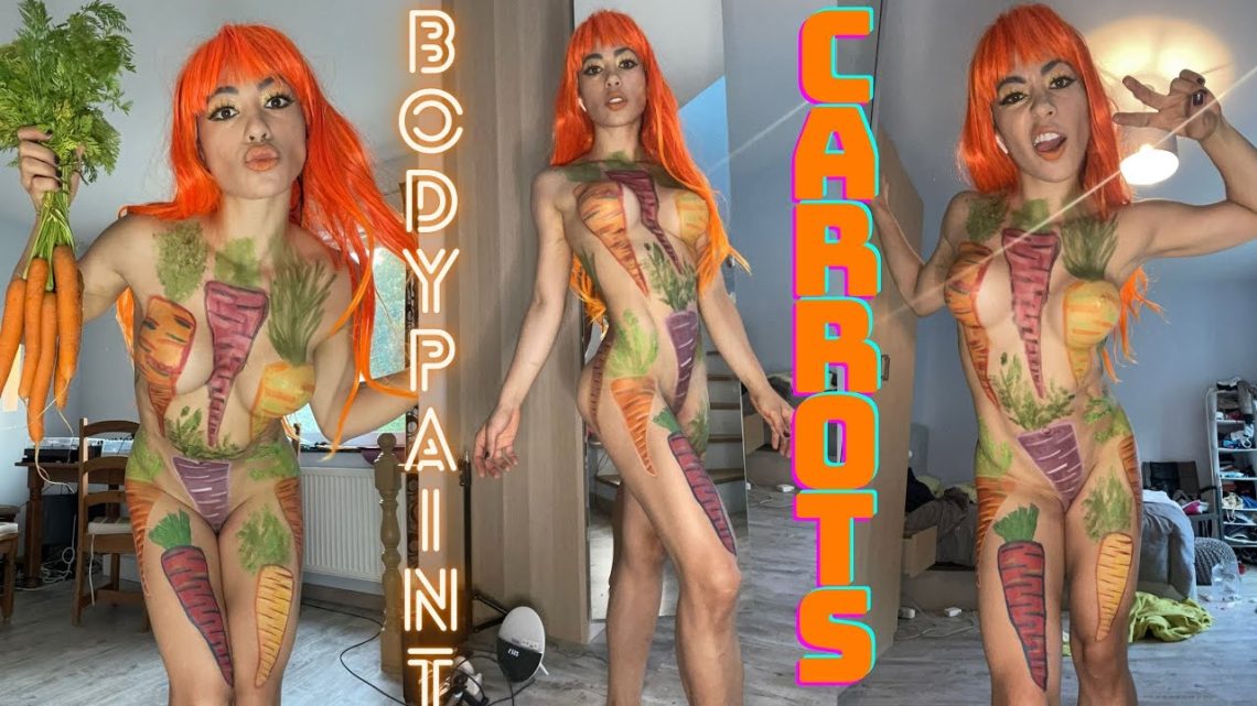 BodyPaint Carrots / Como Pintar Zanahorias / Art MakeUp Carrots / BodyPainting Zanahorias / Carrot