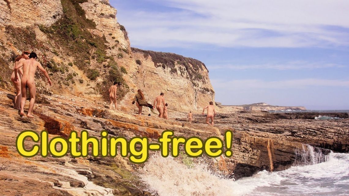 Prowling Panther Beach – nudist group explores oceanside rock formations