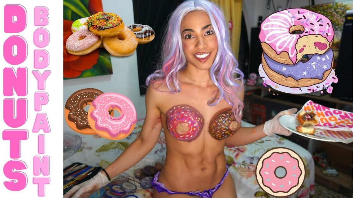 Donuts BodyPaint / How To Paint Donuts / Como Pintar Donuts / Pintura Corporal Donuts / BodyPainting