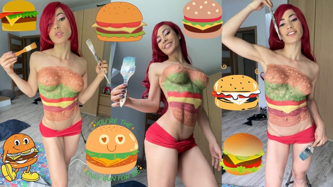 Burger BodyPainting / Hamburguesa BodyPaint / Como Pintar Una Hamburguesa / How To Paint A Burger