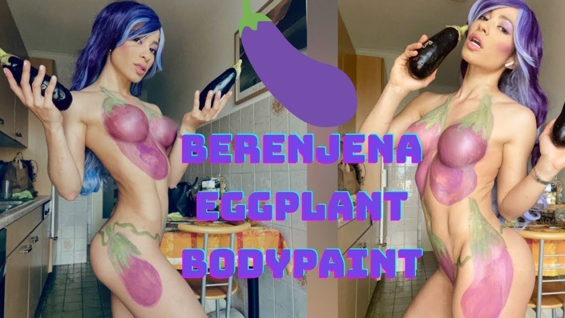 EggPlant BodyPaint // Pintura Corporal Berenjena // EggPlant Painting // Berenjena Tutorial Pintura