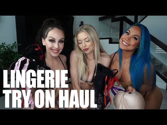 LINGERIE TRY ON HAUL WITH MY FRIENDS PART 2