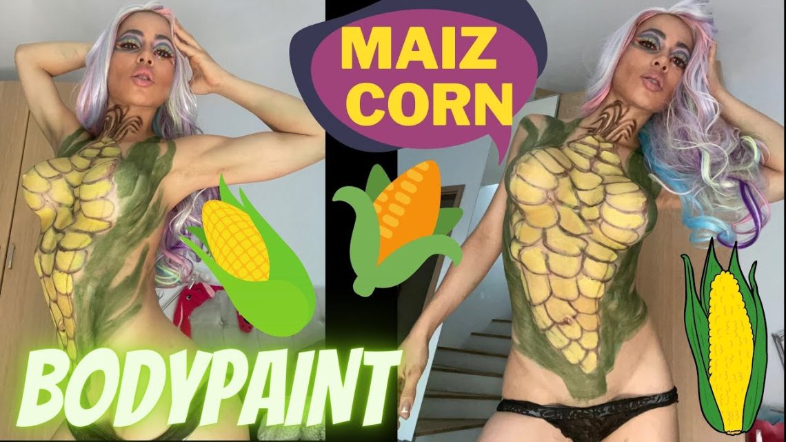 How to BodyPaint Corn / Como pintar Maiz  / Como dibujar Mazorca / How to cook corn / Painting Corn