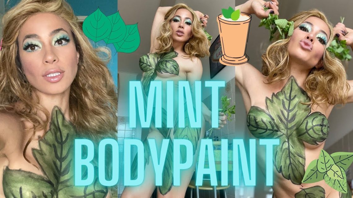 BodyPaint Herb Mint / Menta BodyPainting / Tea Mint BodyPaint / Art MakeUp Menta / Maquillaje Menta