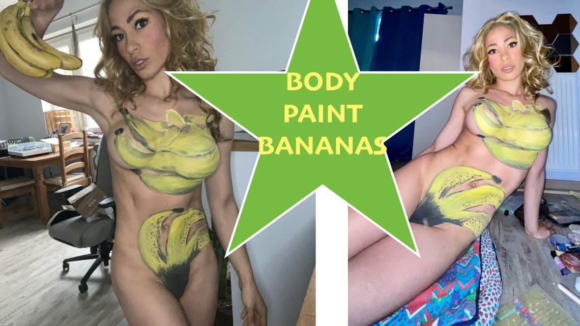 Bunch Bananas BodyPaint \ BodyPainting Tutorial \ Art Make Up Tutorial Bananas