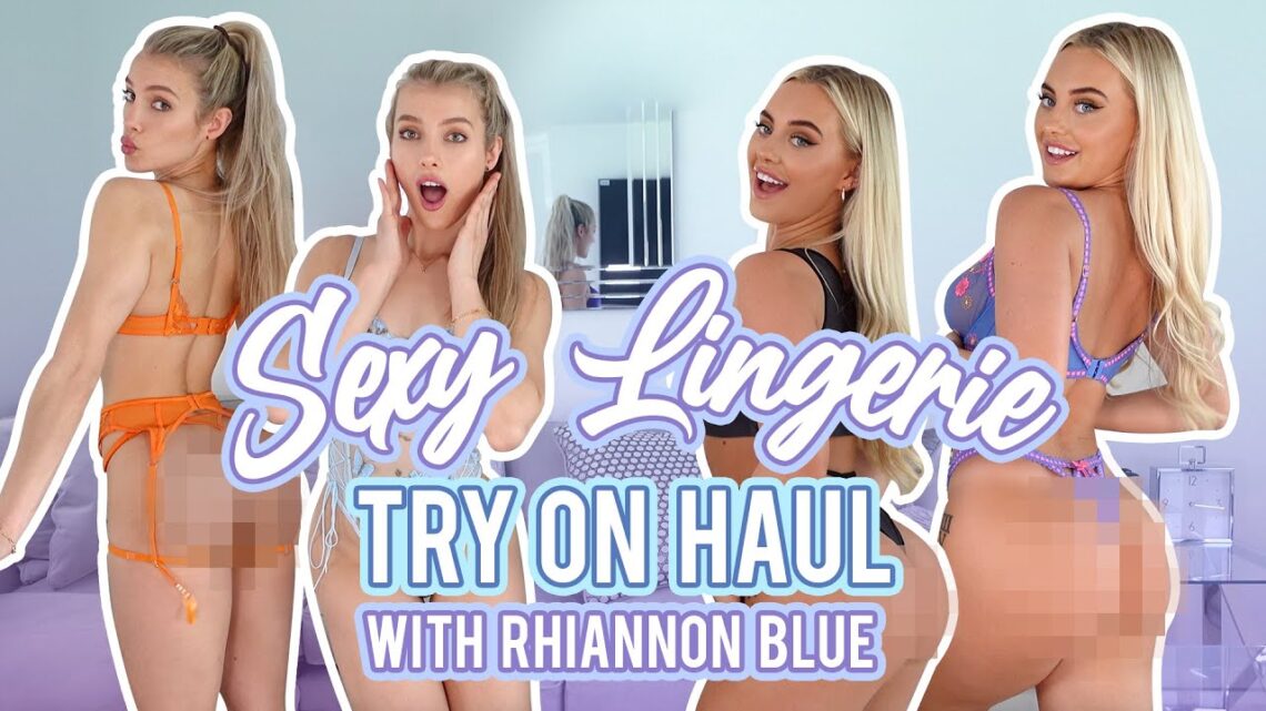 *SEXY* LINGERIE TRY ON HAUL WITH RHIANNON BLUE! (IN 4K) | MercedesTheDancer
