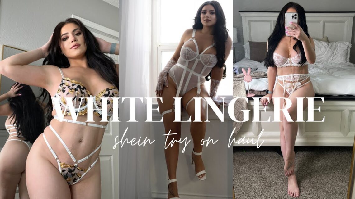 Shein White Lingerie Try On | #tryon #sheinhaul 🤍