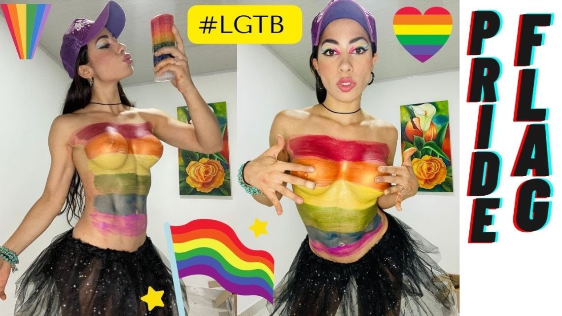 Pride Flag BodyPaint / Bandera Comunidad LGTB / Gay Flag / Celebrating Pride Day / LGTB month #Art